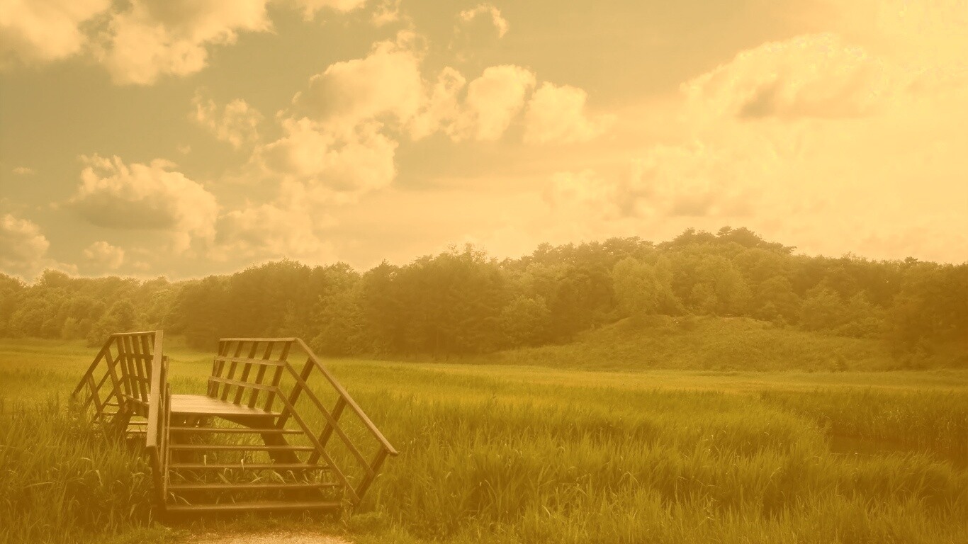 Мостик обои