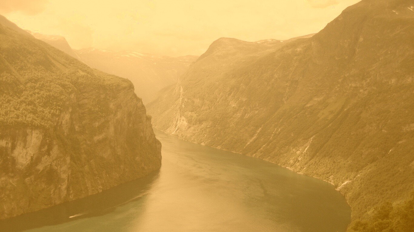 Горная река обои