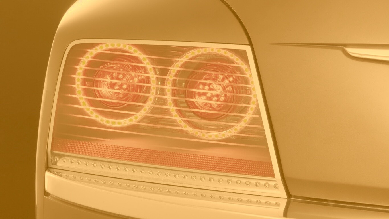 Горящие задние фары обои