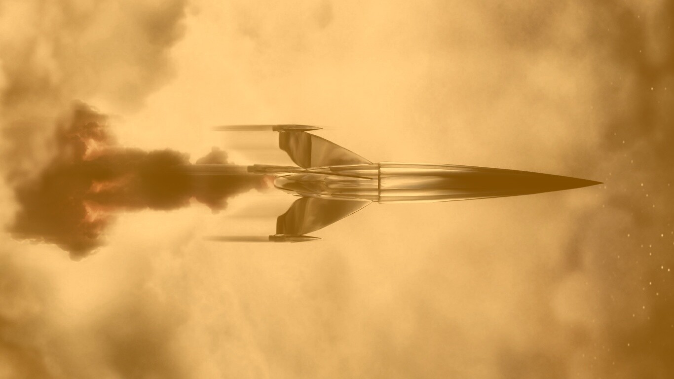Ракета в полете обои