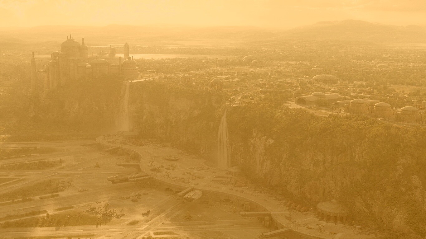 Космопорт в джунглях обои