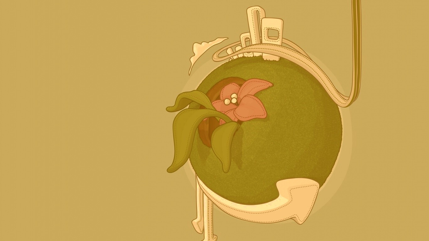 Зелёная планета обои