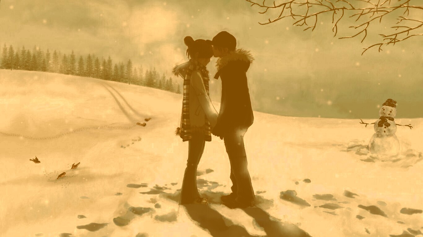 Влюбленная пара обои