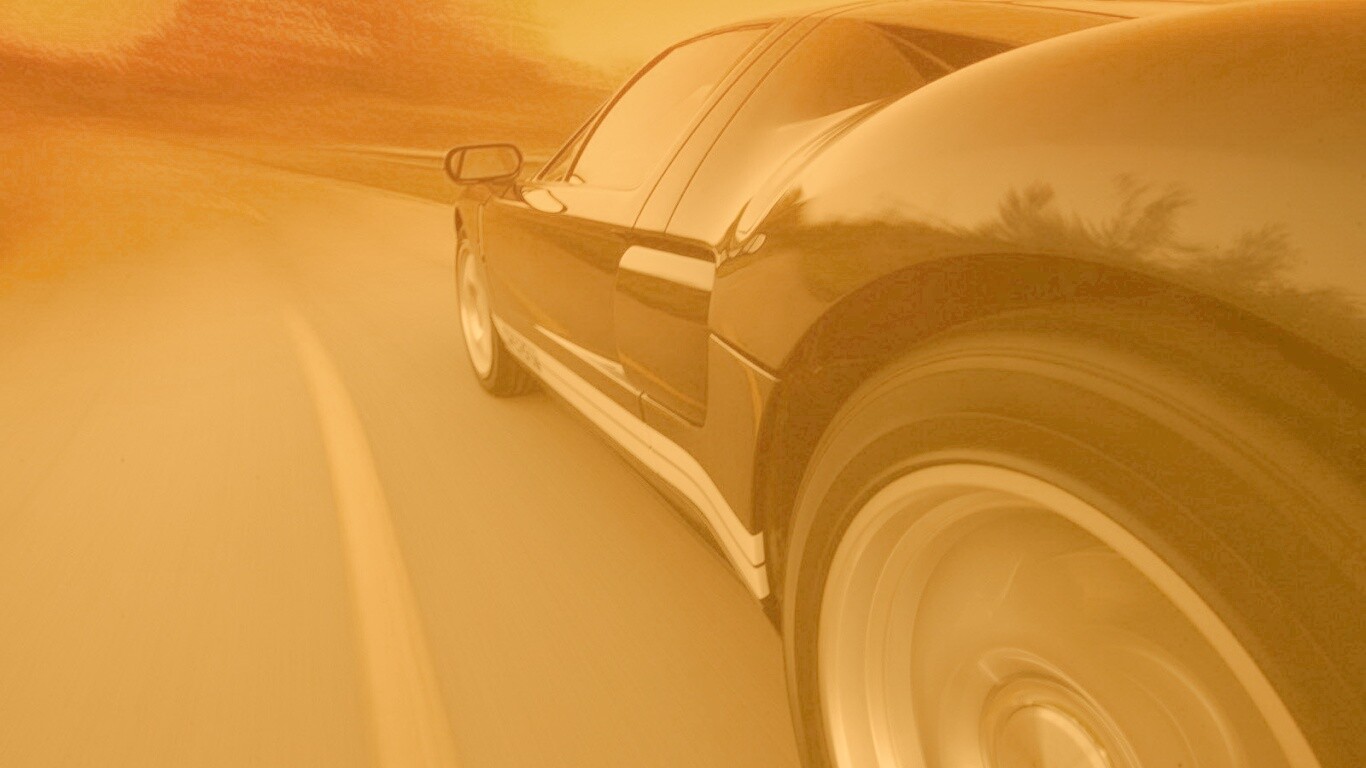 Авто на повороте обои