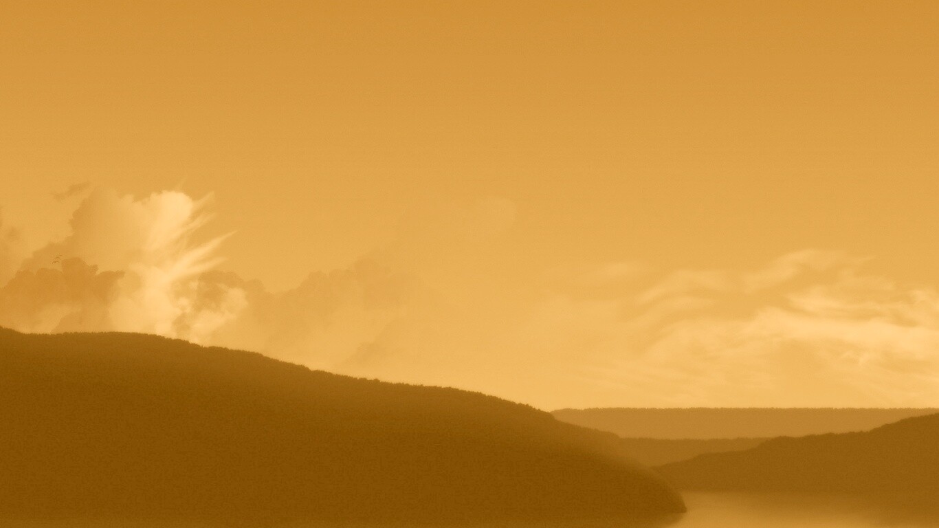 Желтое небо обои