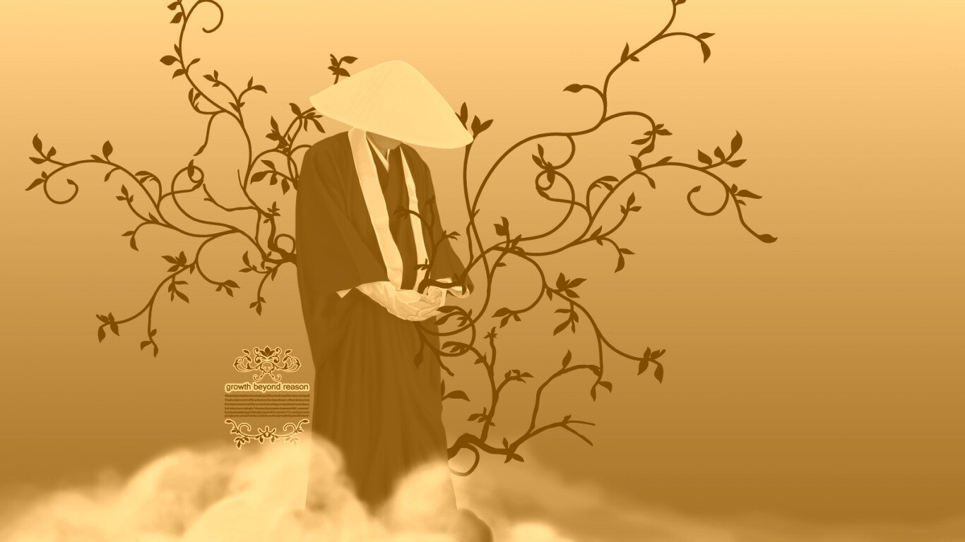 Молящийся монах обои