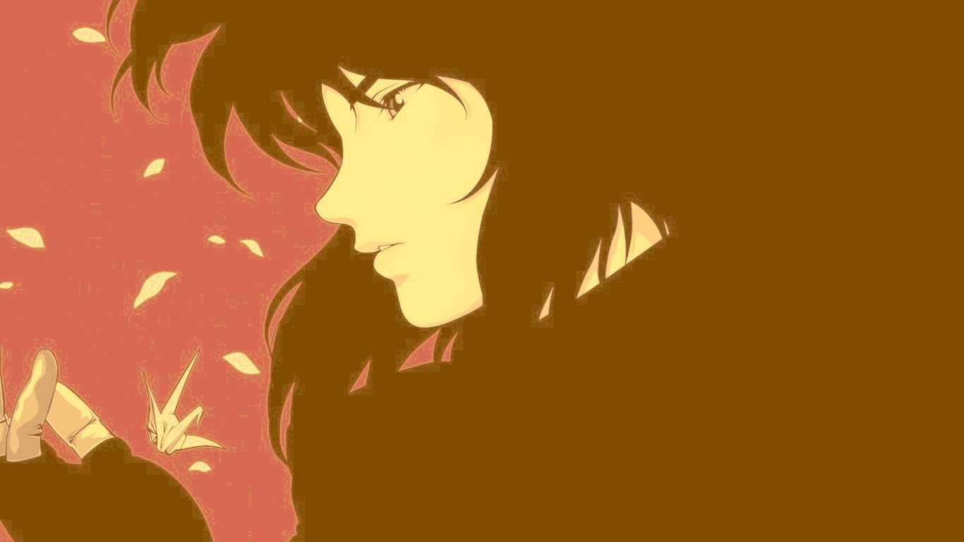 Девушка делает оригами обои