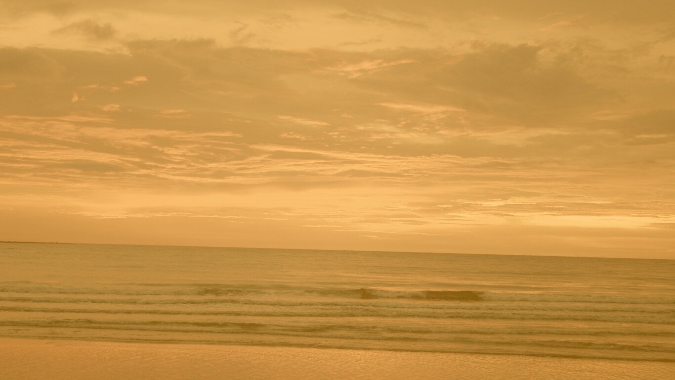 Закат на море обои