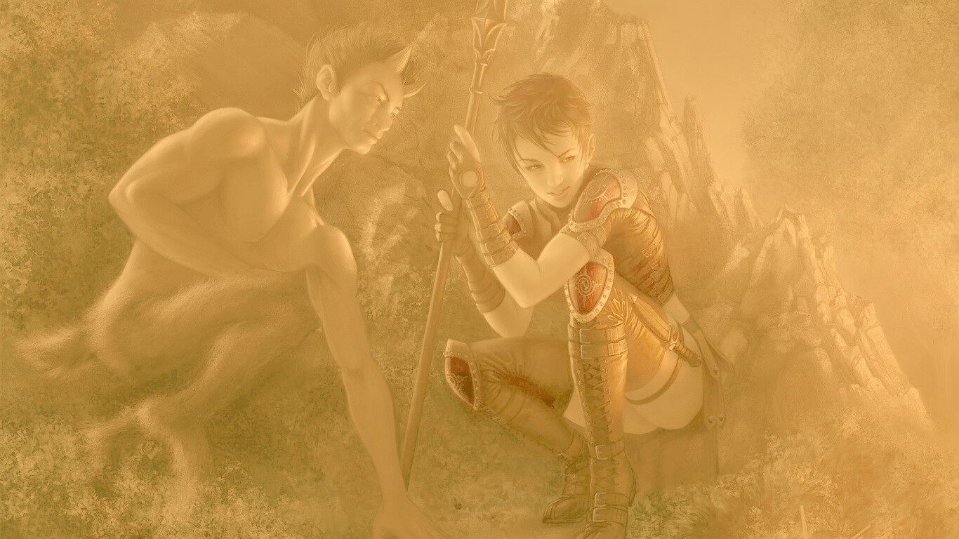 Девушка и сильван обои