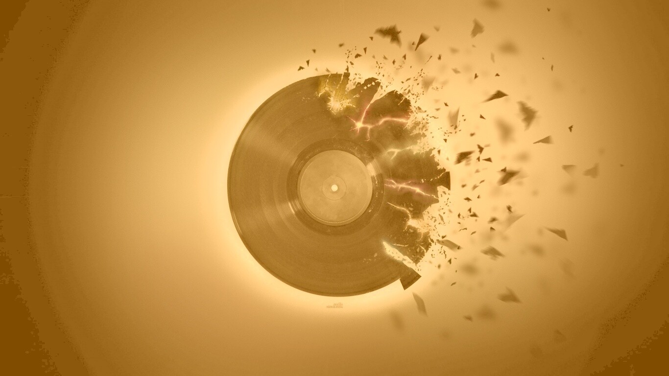 Разрывающийся винил обои