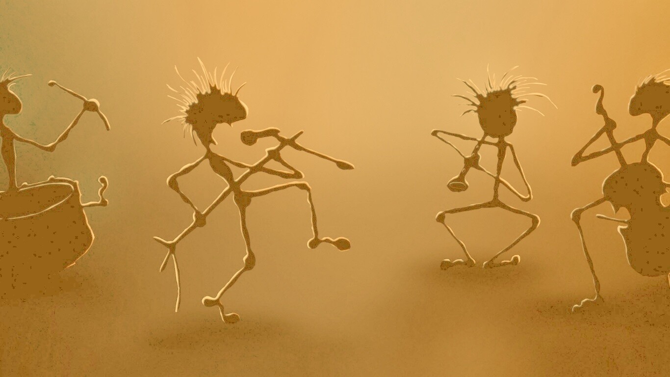 Фигурки музыкантов обои