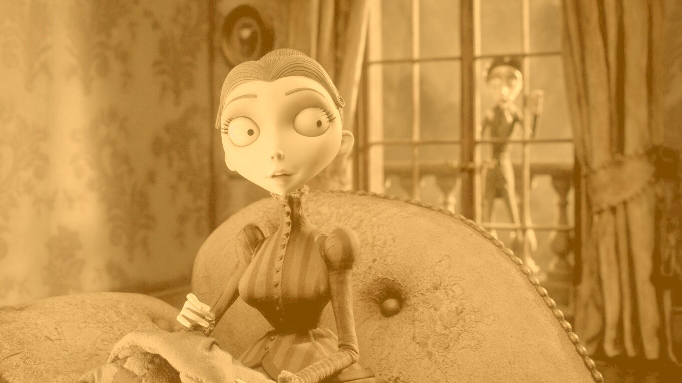 Мертвая невеста вышивает обои