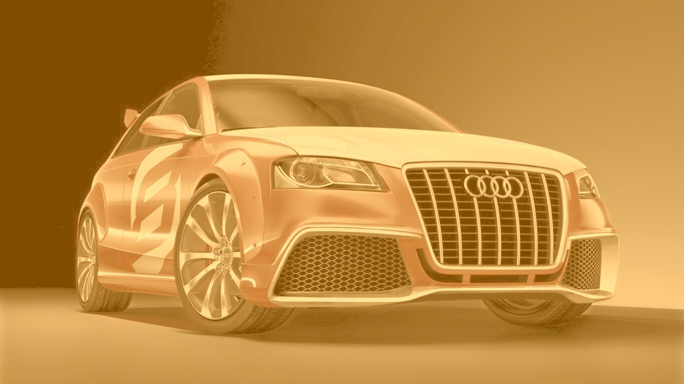 Красный Ауди обои