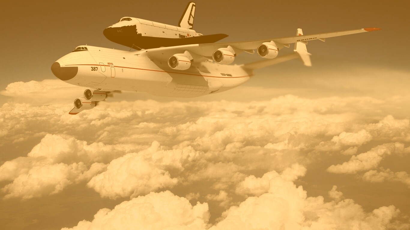 Авиатранспортировка Бурана обои