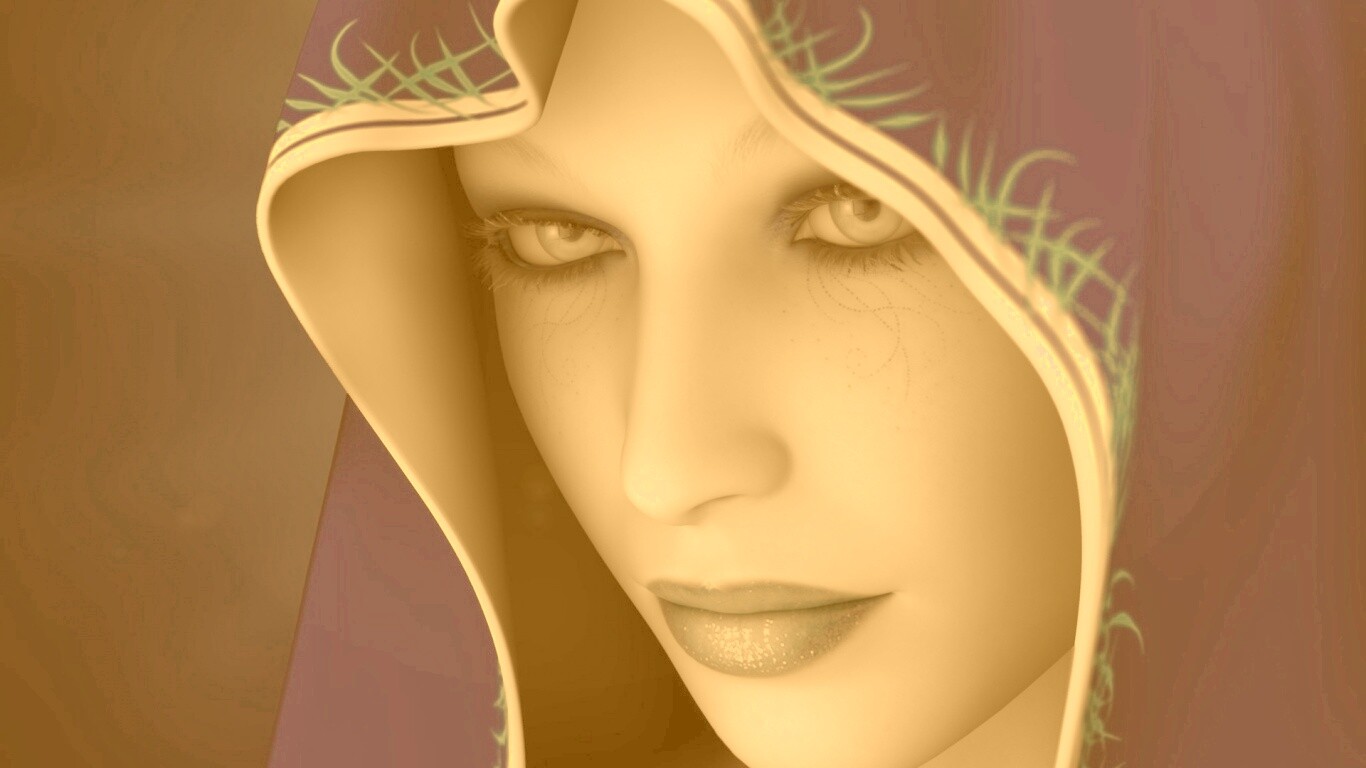 Магичка в капюшоне обои