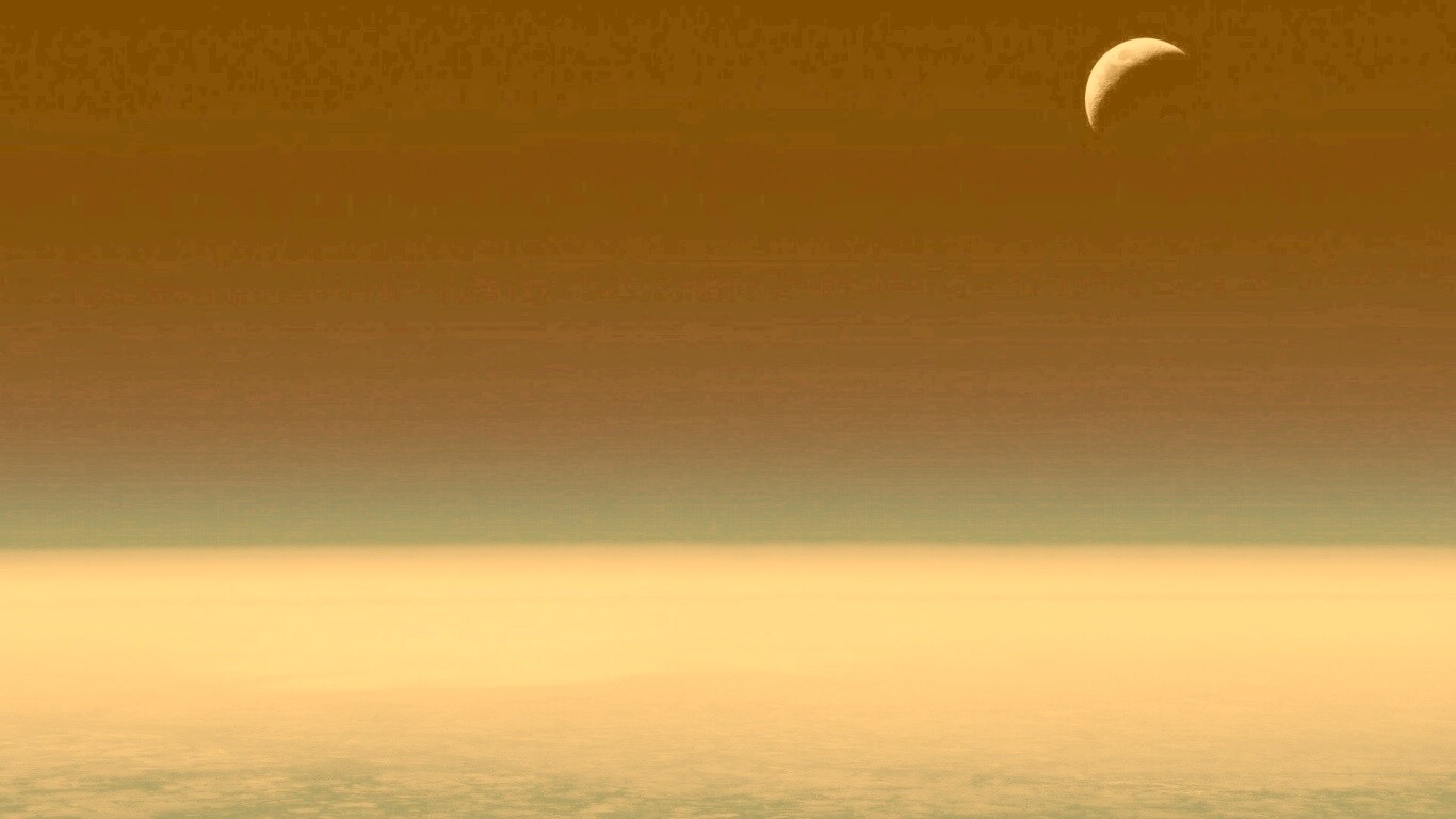 Луна над горизонтом обои