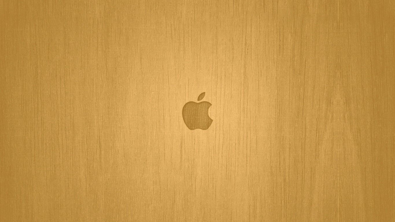Логотип Apple на доске обои