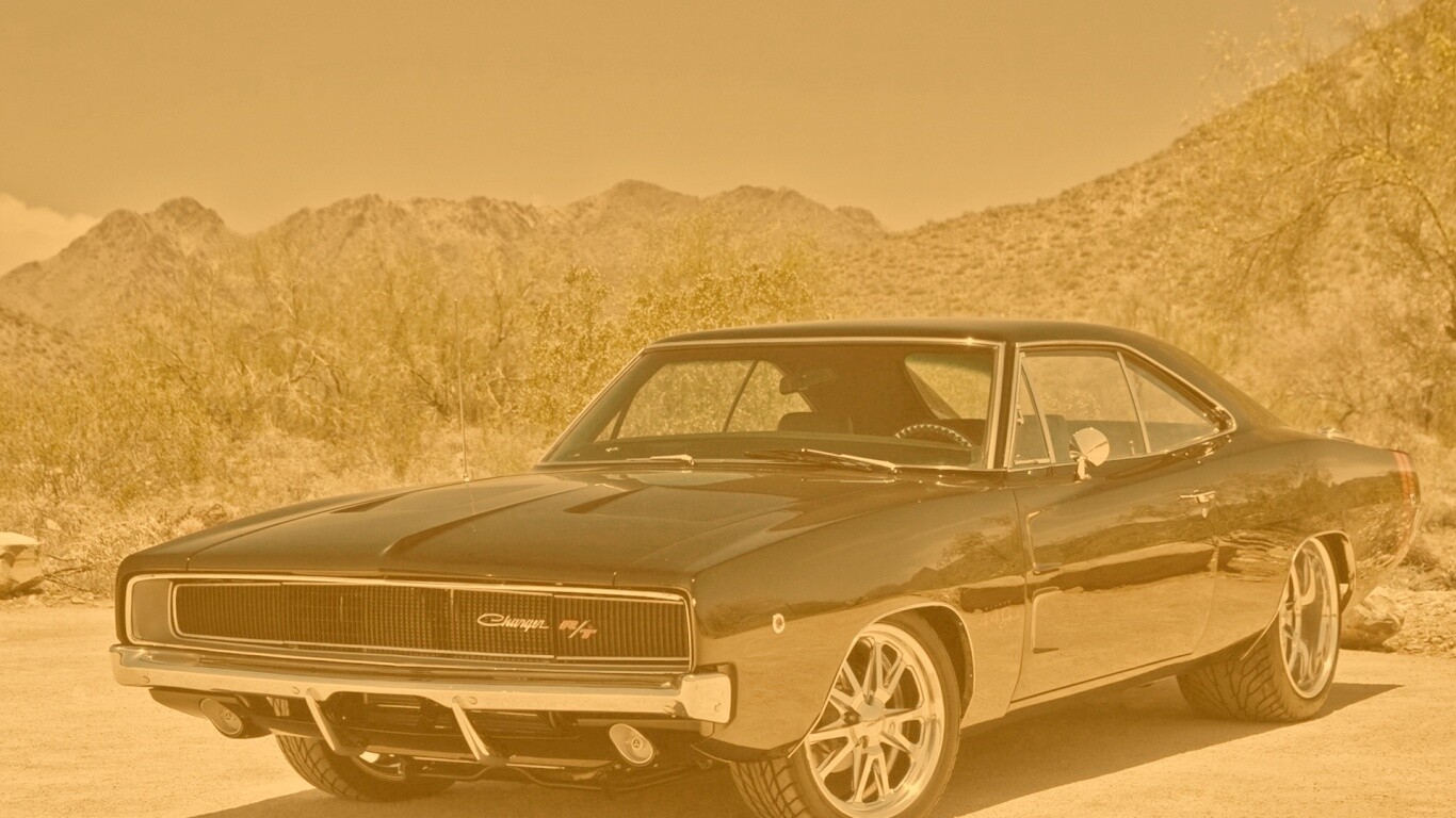 Черный Додж обои