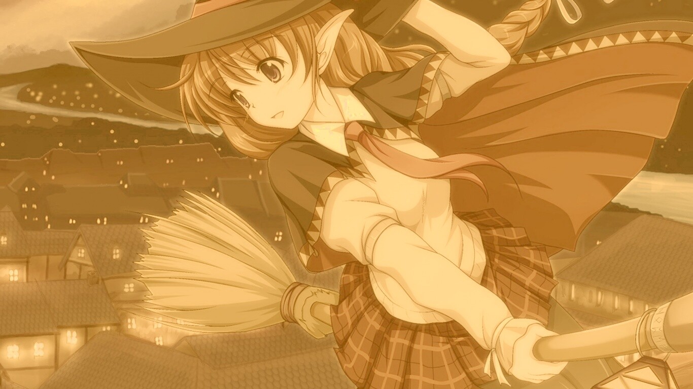 Эльфийская ведьмочка обои