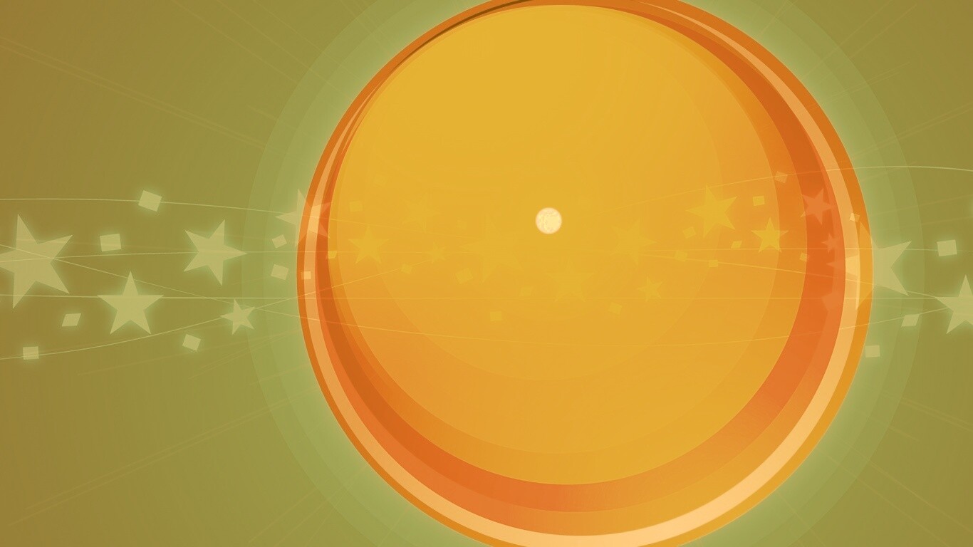 Большой красно-желтый круг обои