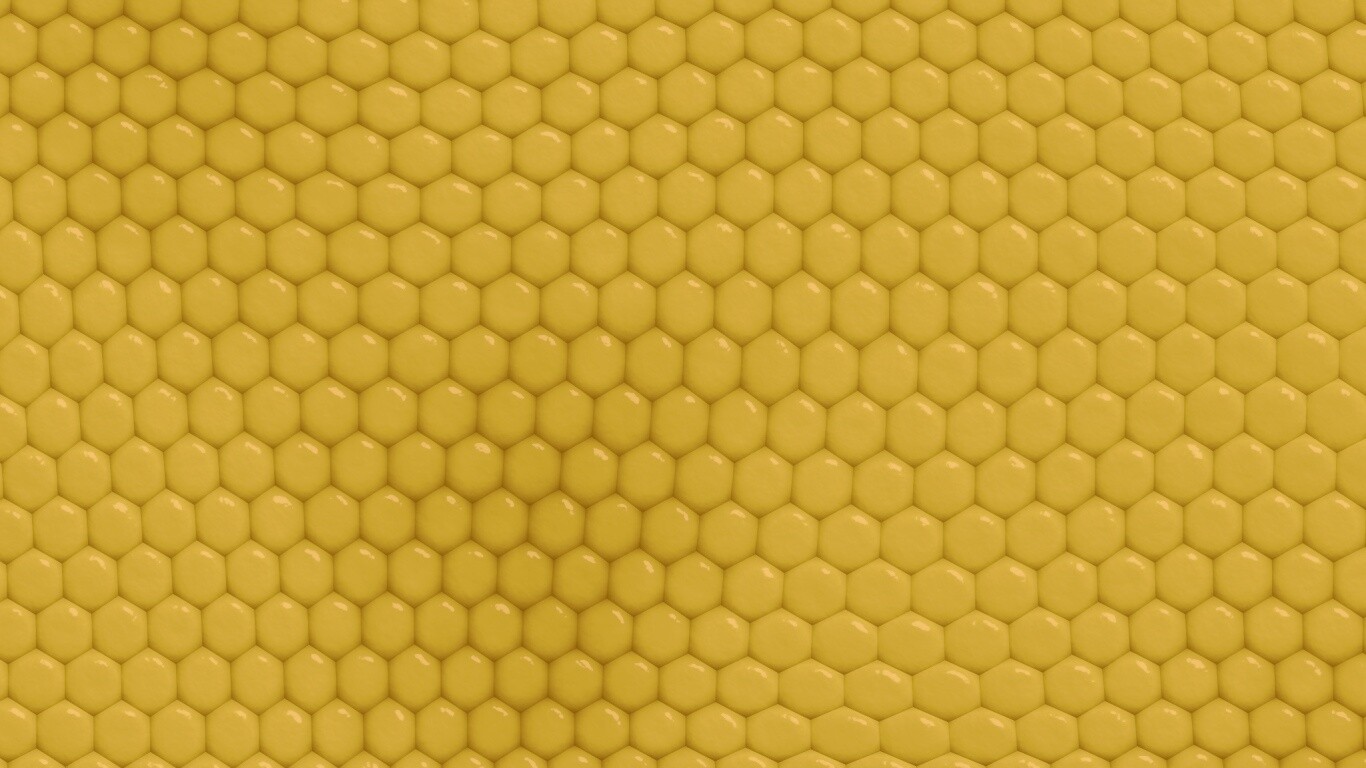 Зеленая сотообразная структура обои