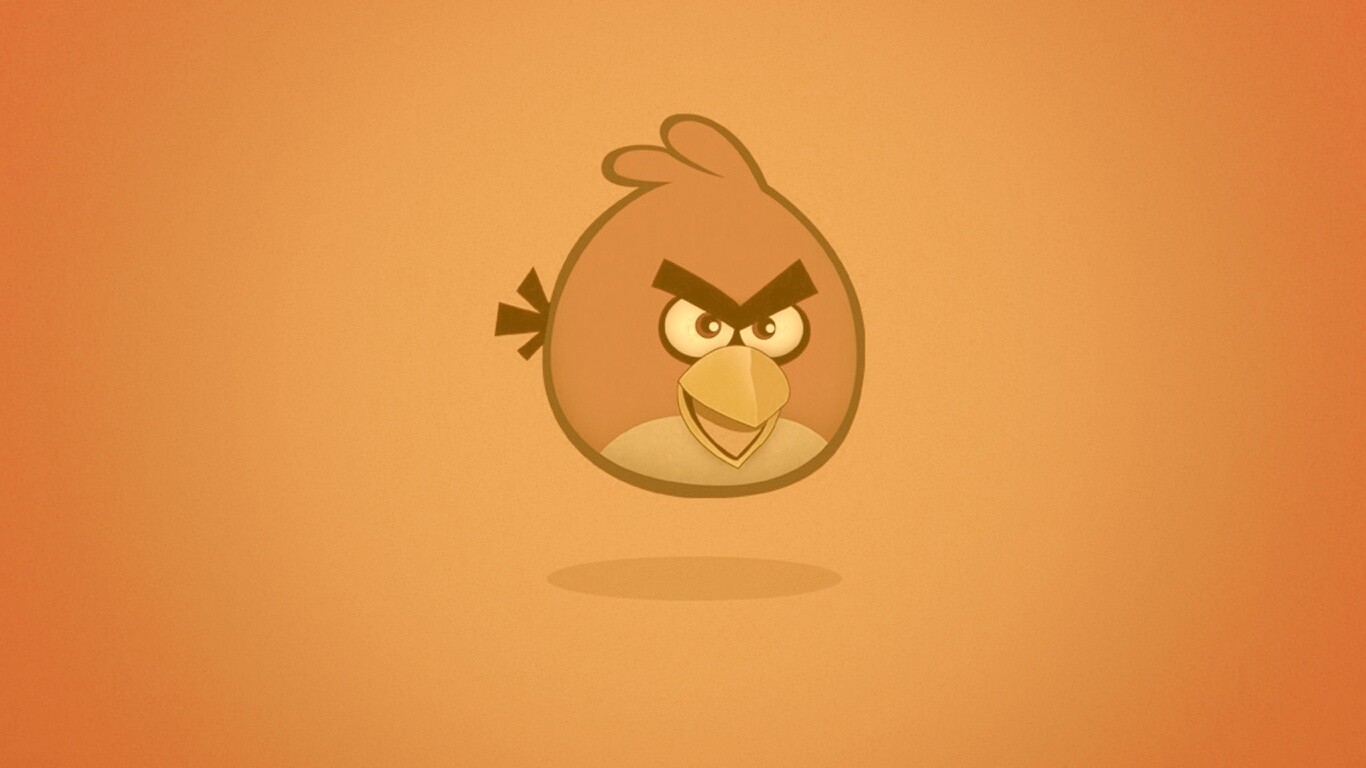 Красная птица из Angry Birds обои