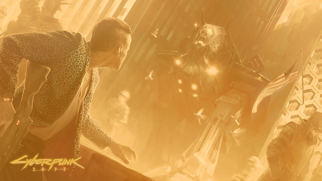 Арт из Киберпанк 2077 обои
