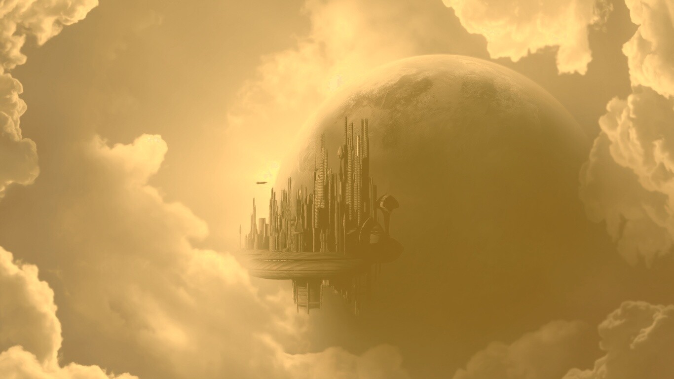 Небесный город обои