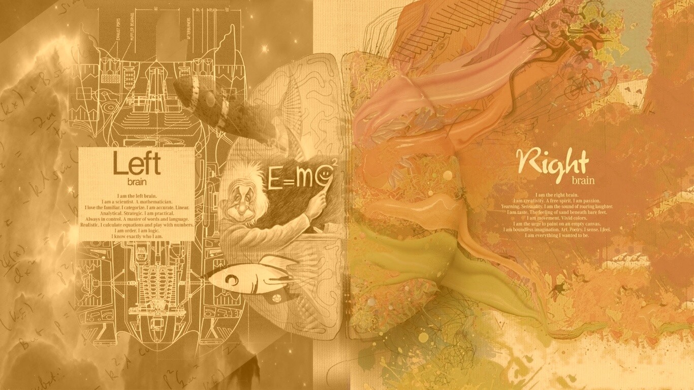 Логика против креатива обои