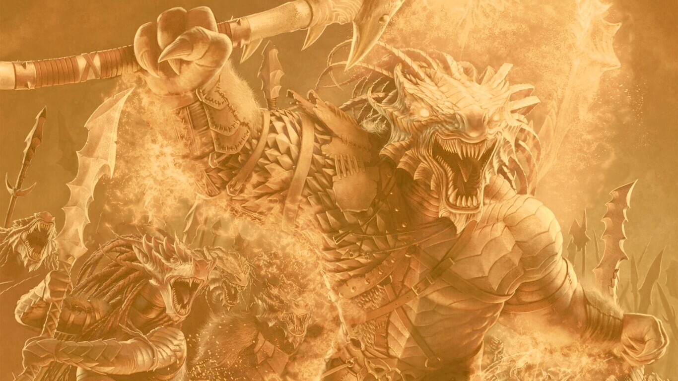 Dragonborn Barbarian обои