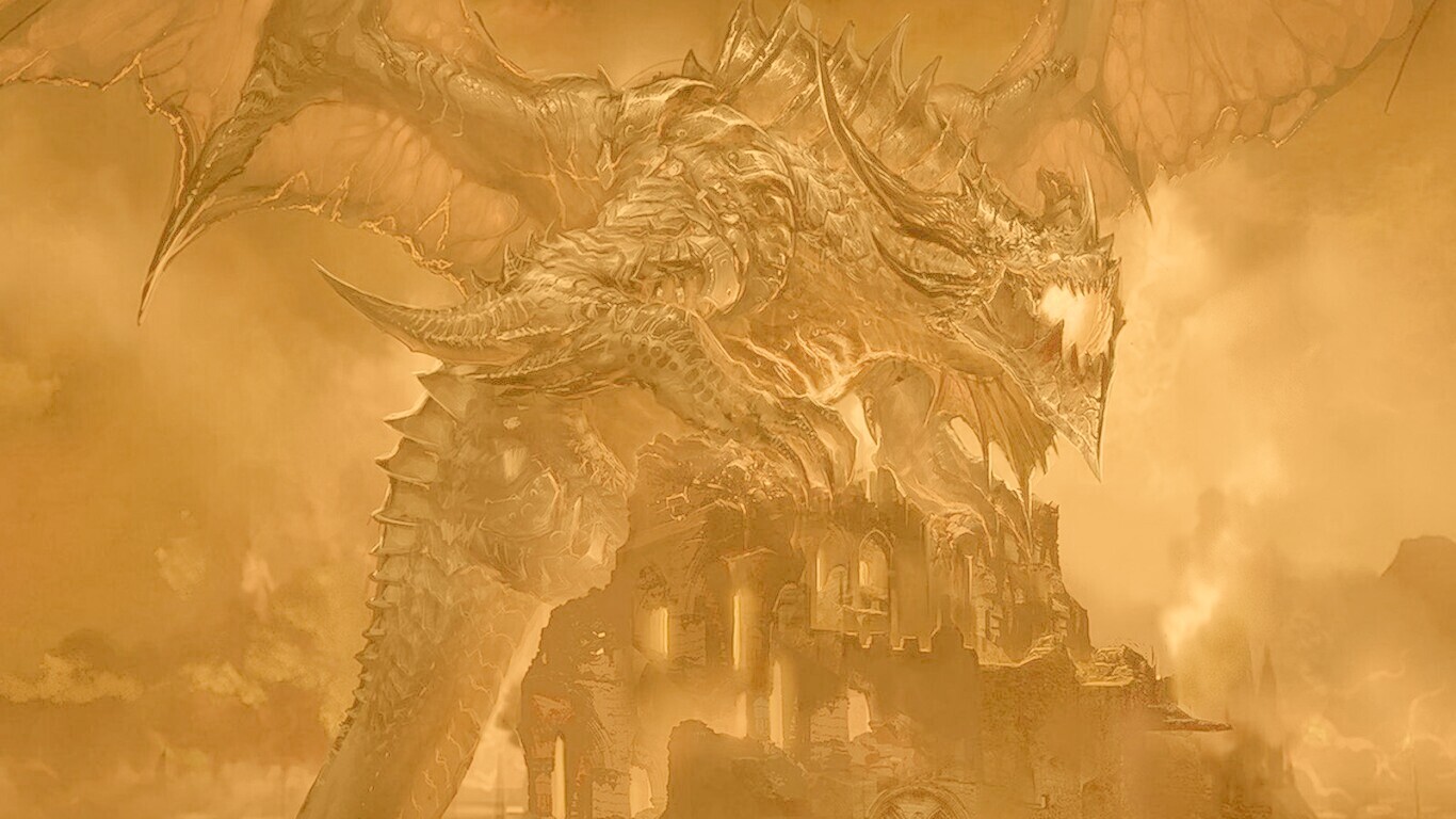 Огромный дракон обои