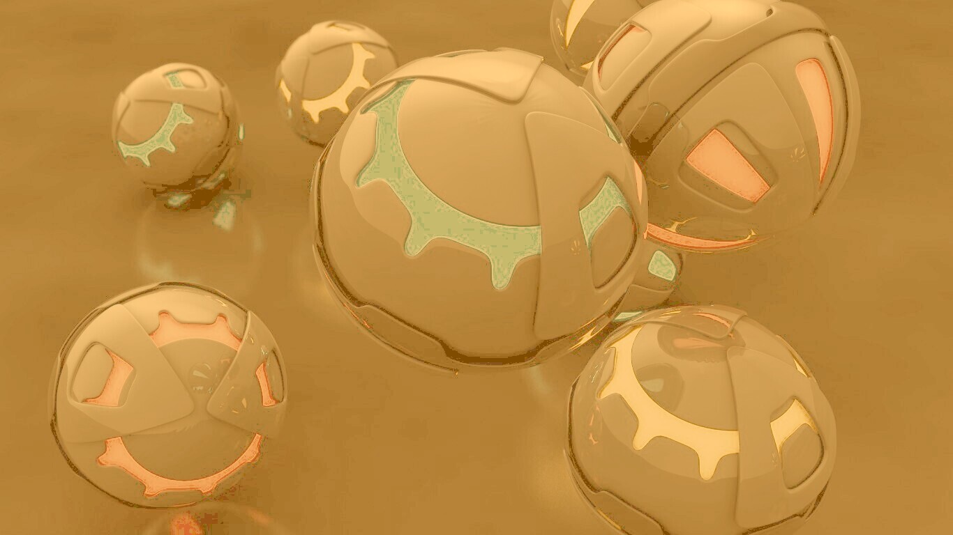 Трёхмерные шары обои