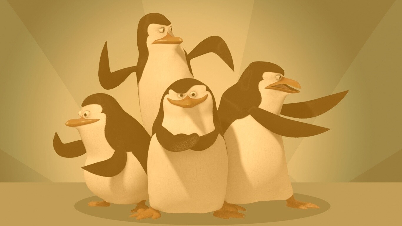 Мадагаскарские пингвины обои