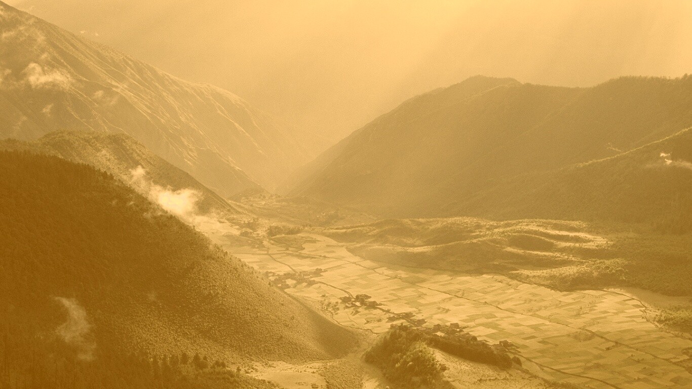 Горная долина обои