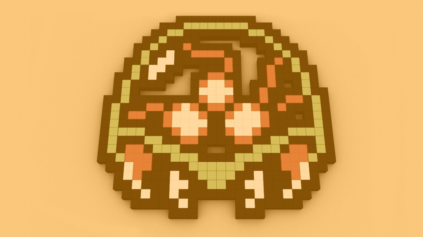 Пиксельная голова обои