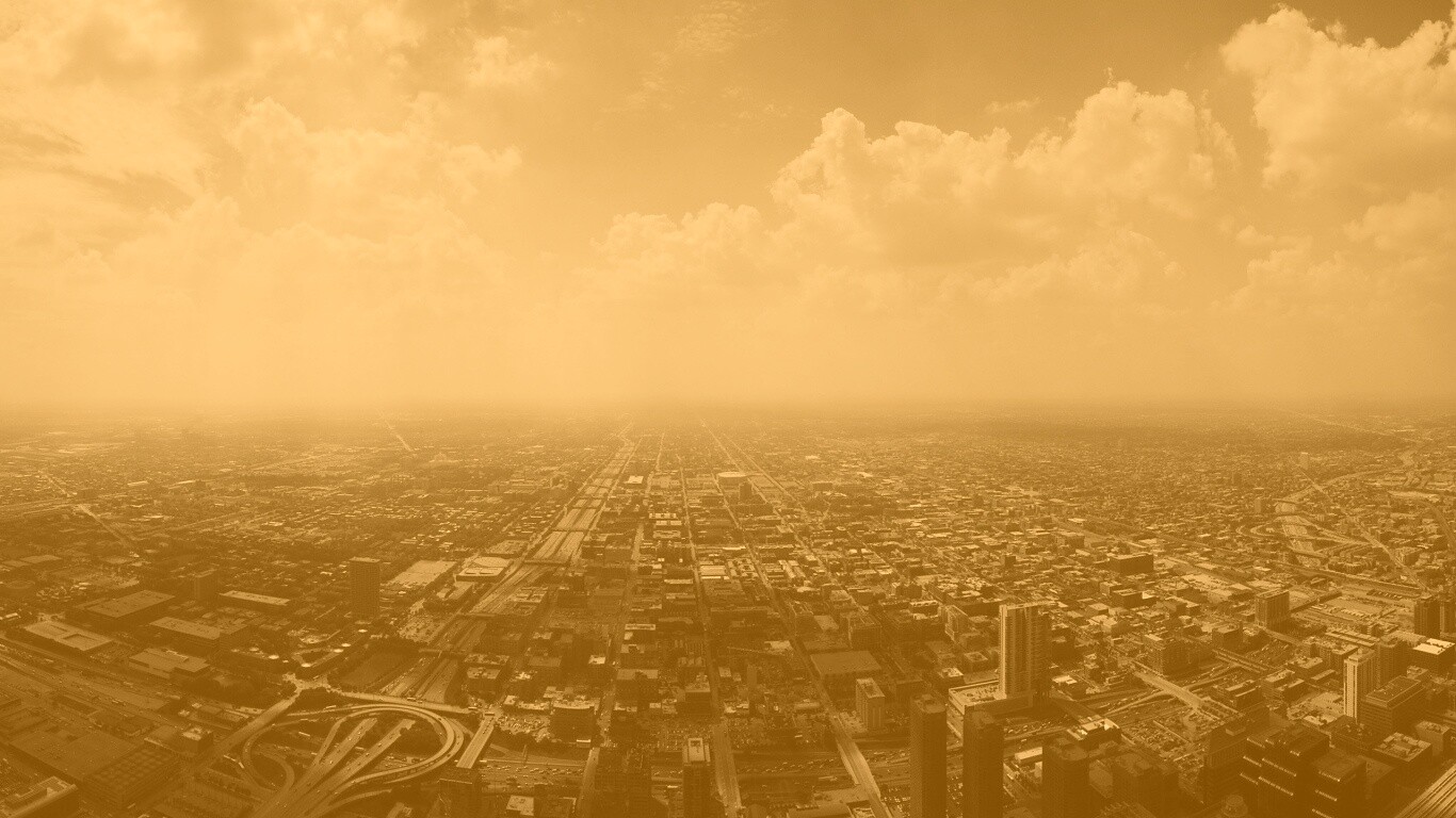 Город: вид сверху обои