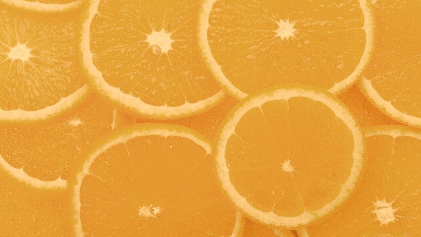 Апельсиновые дольки обои
