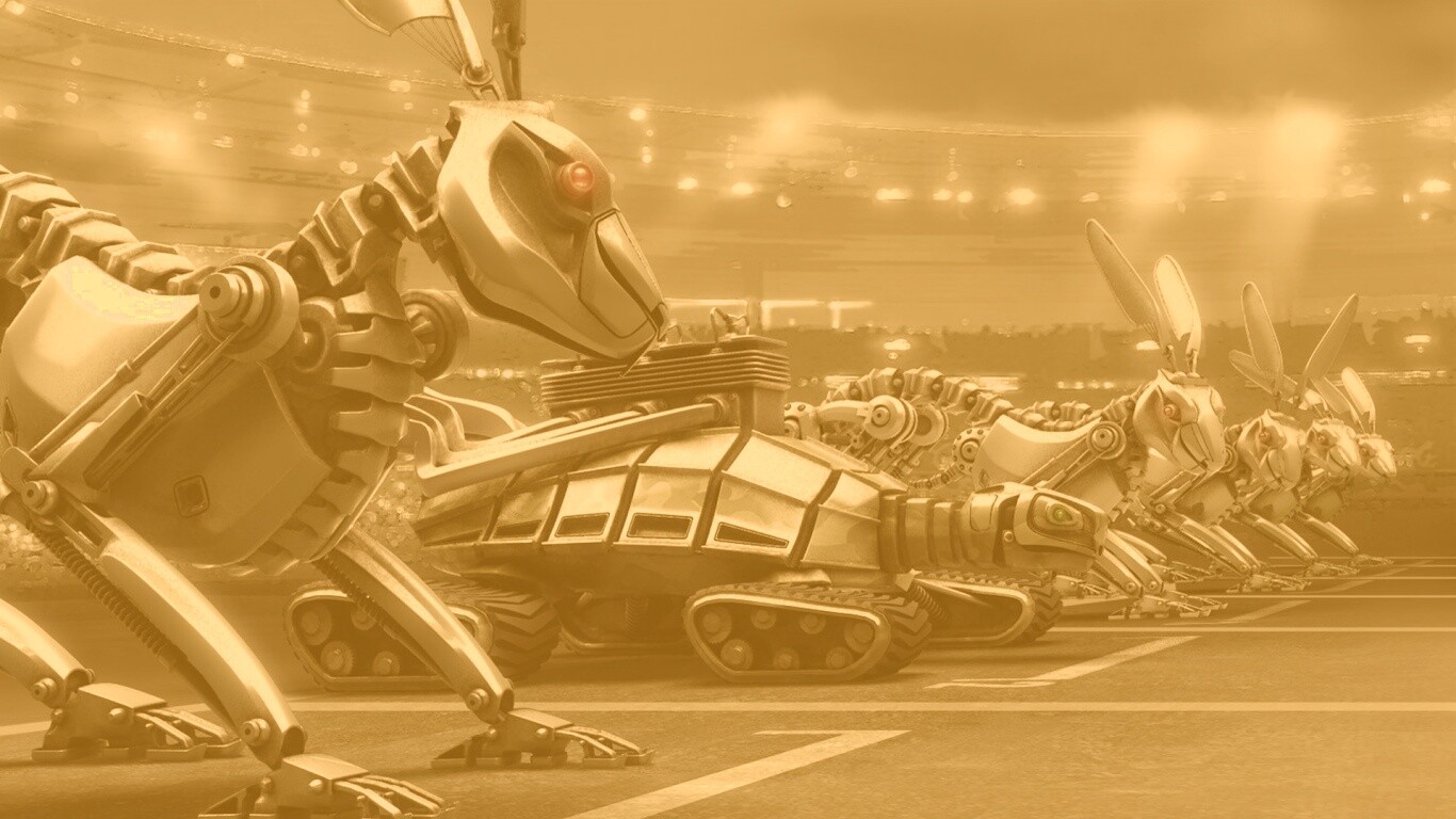 Роботы на старте обои