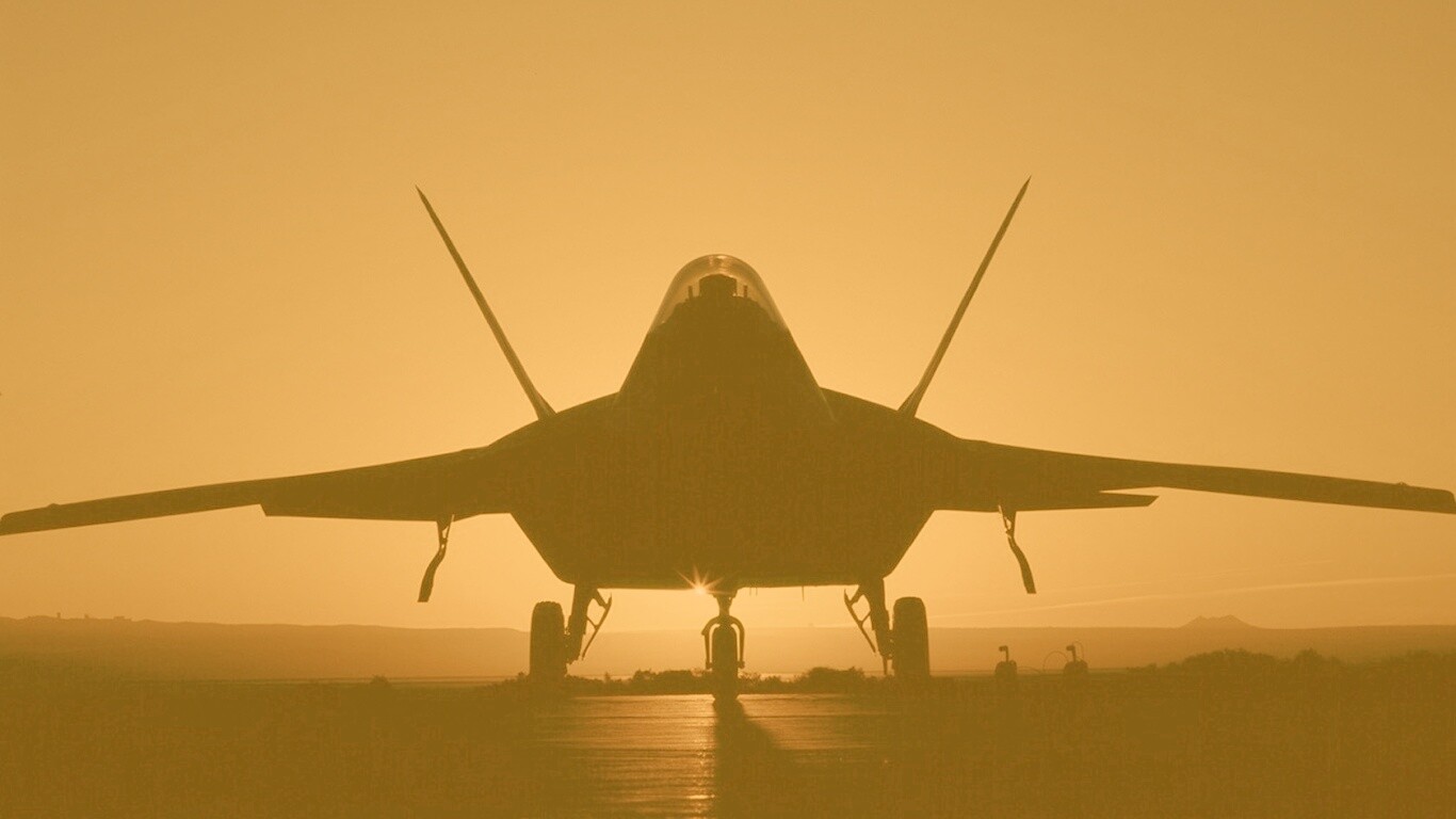 Истребитель F22 обои