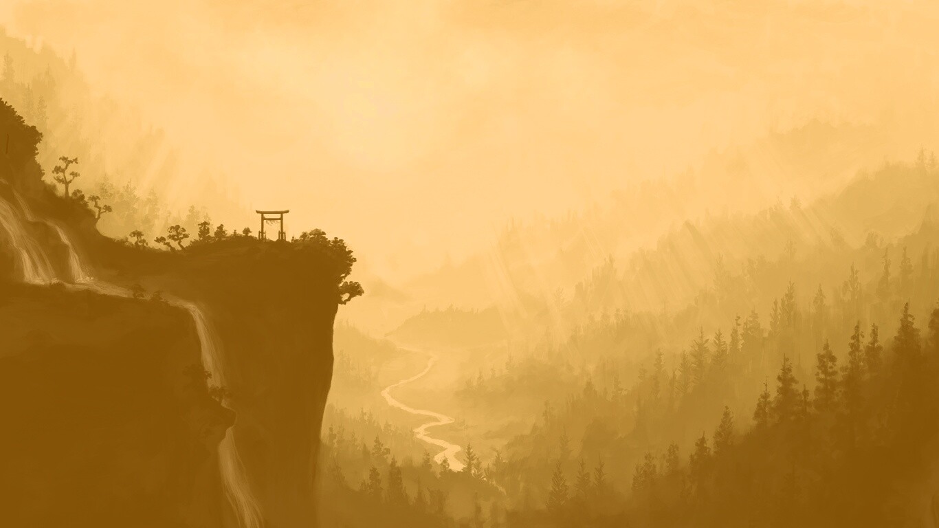 Пейзаж в китае обои