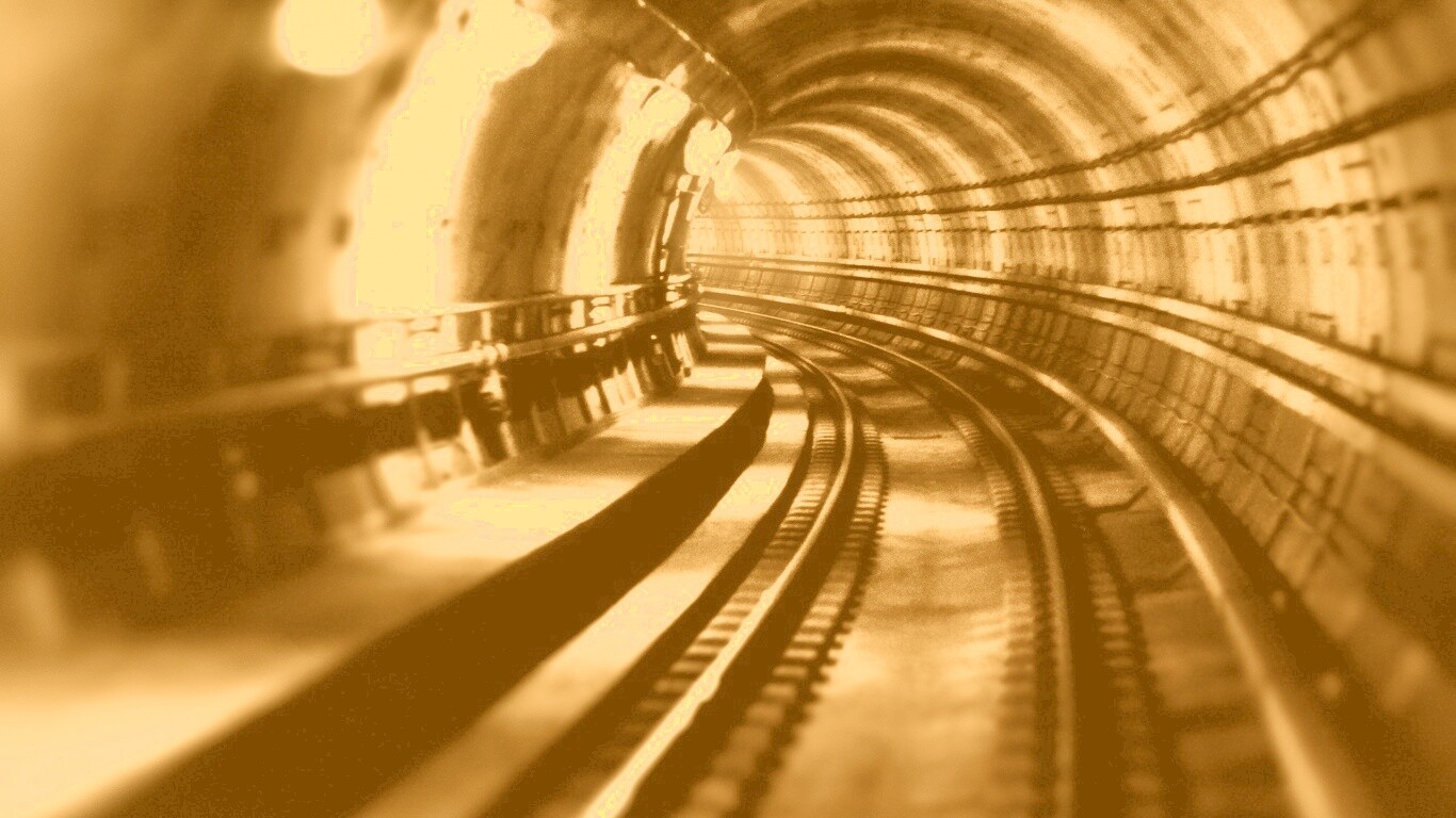 Тоннель метро обои