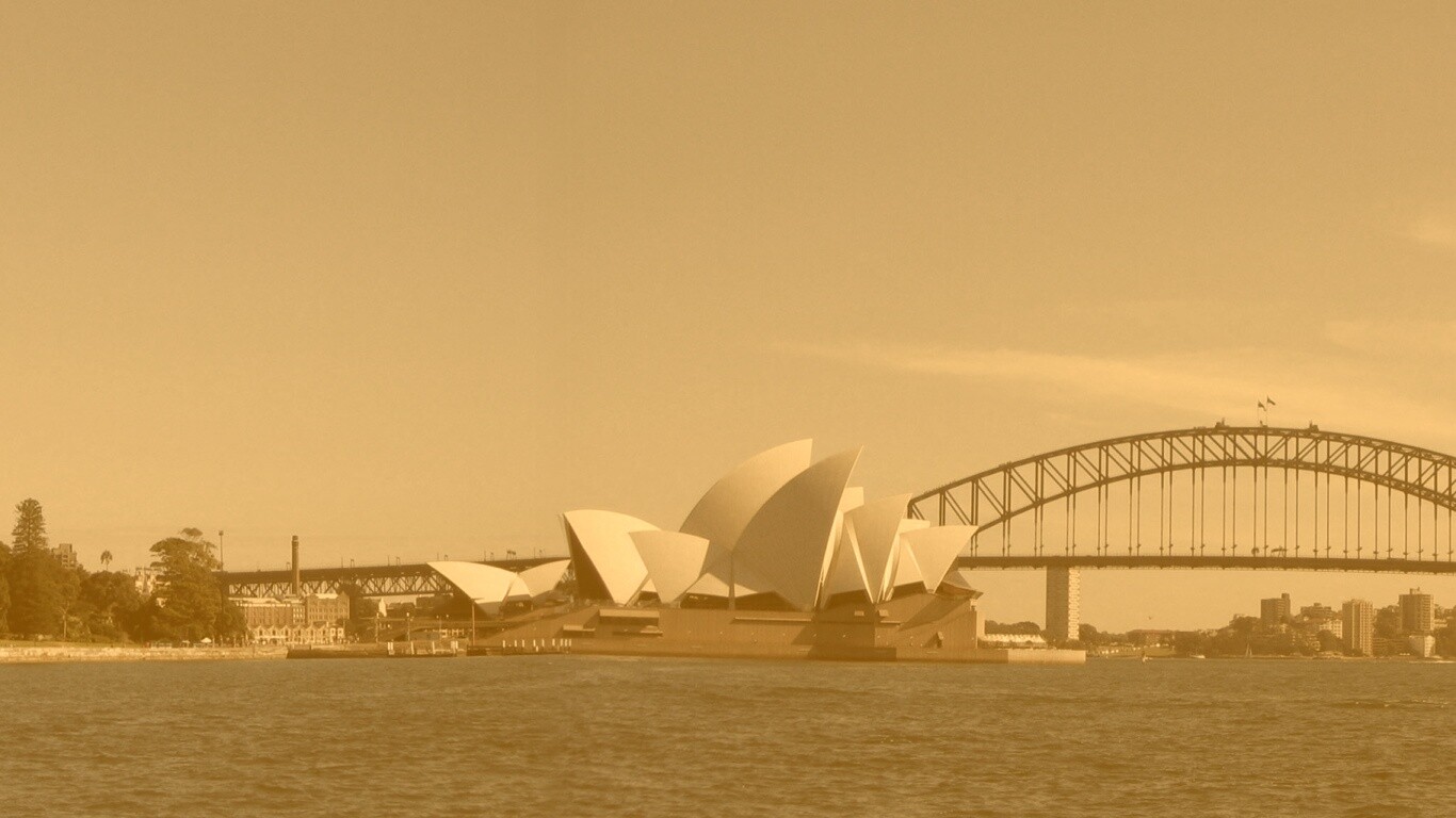 Панорама порта Сиднея обои