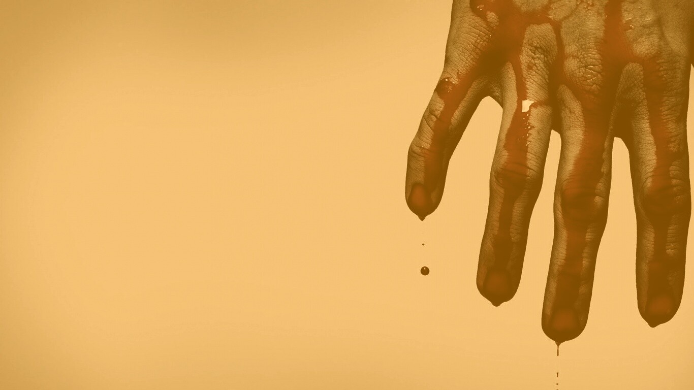 Кровавая рука обои