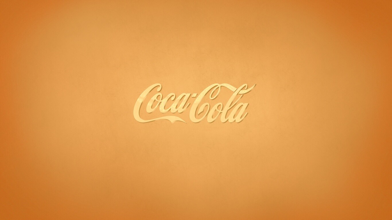 Красный логотип Coca-Cola обои