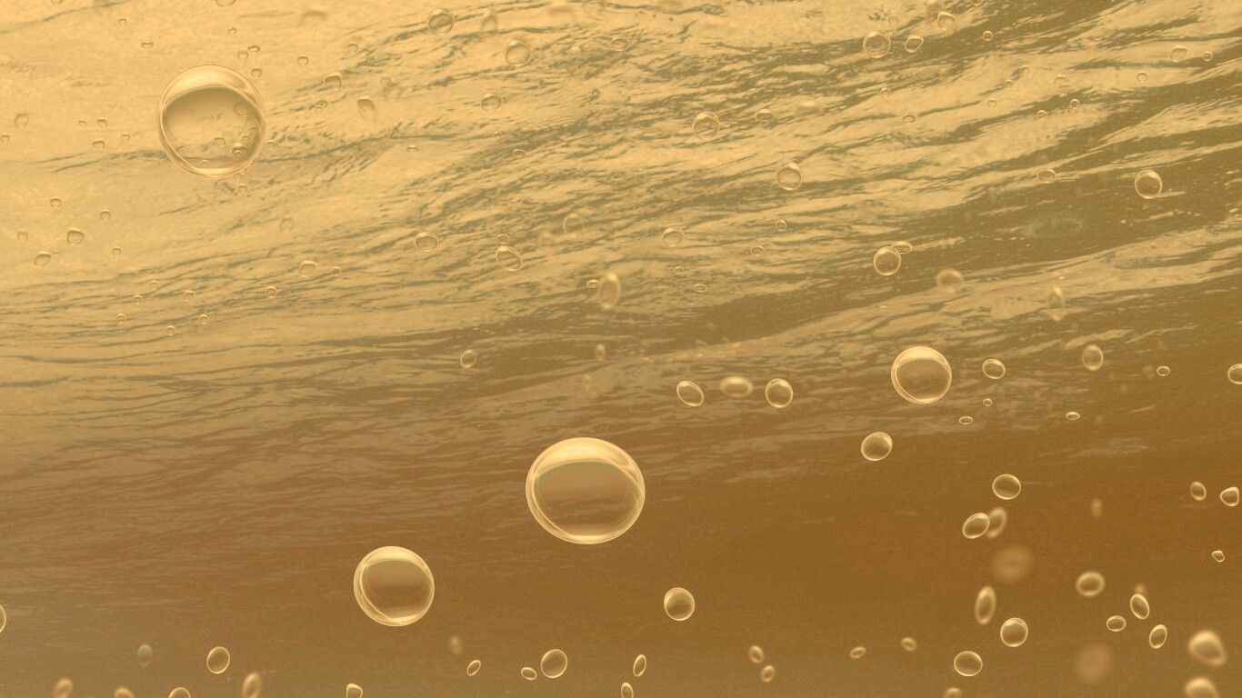 Пузыри под водой обои