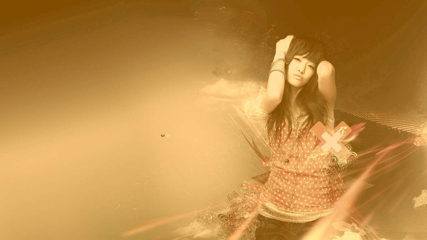 Гламурная китаянка обои