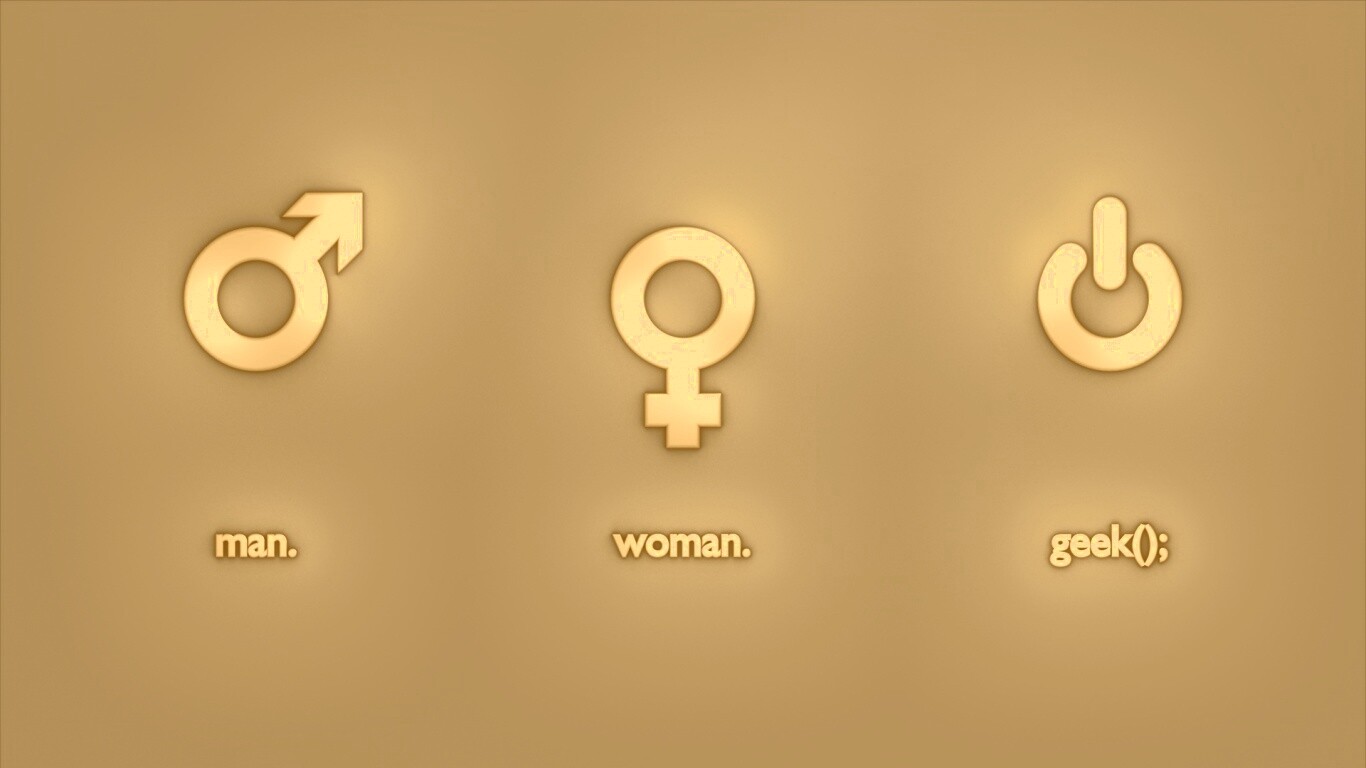 Мужчина, Женщина, Гик обои