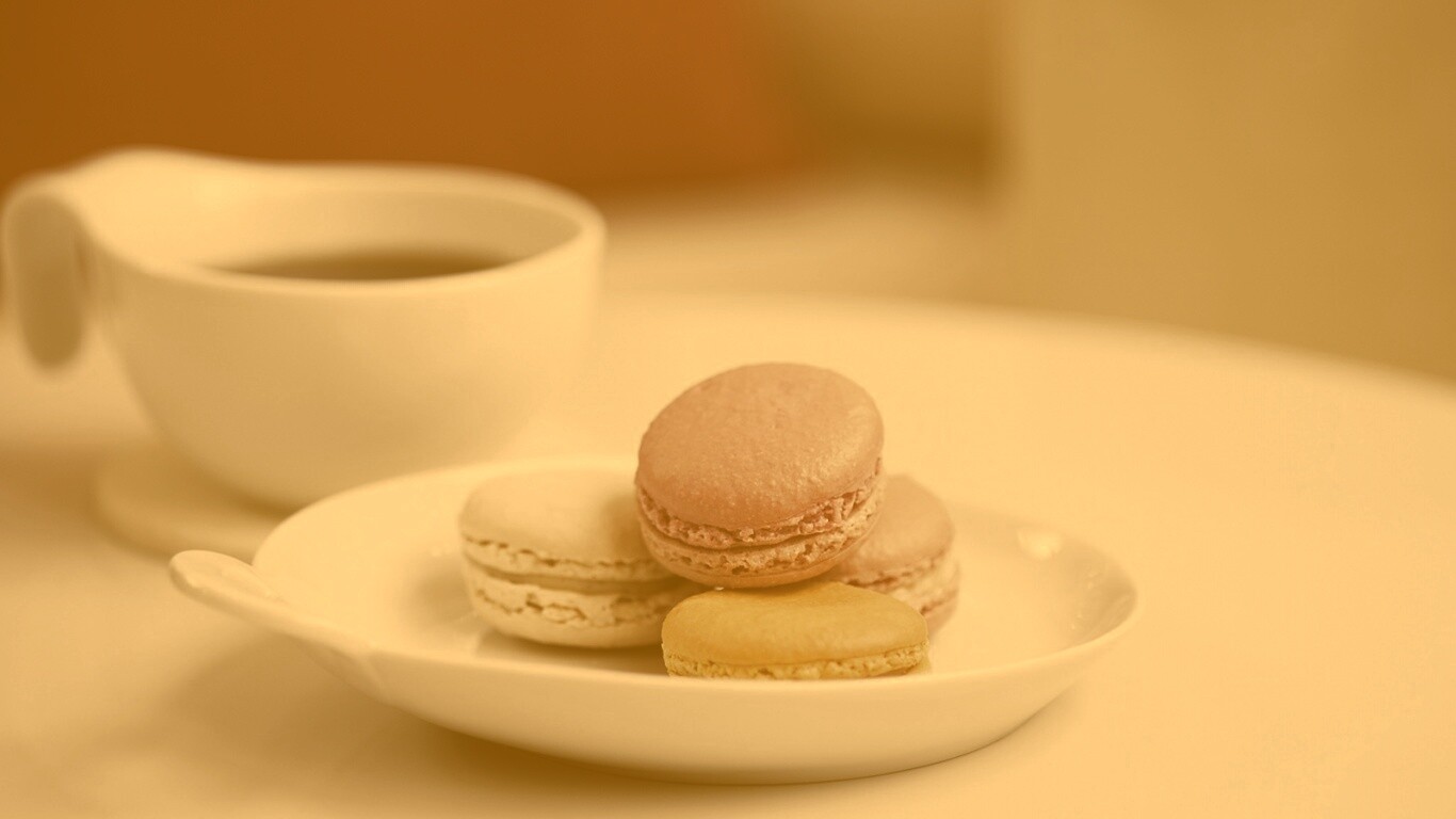 Кофе с пирожным обои