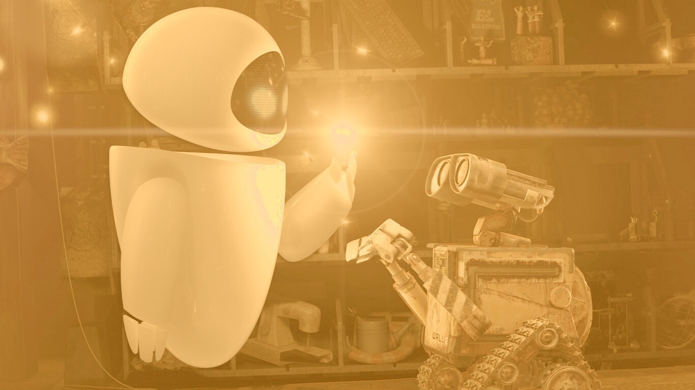 WALL-E и Ева обои