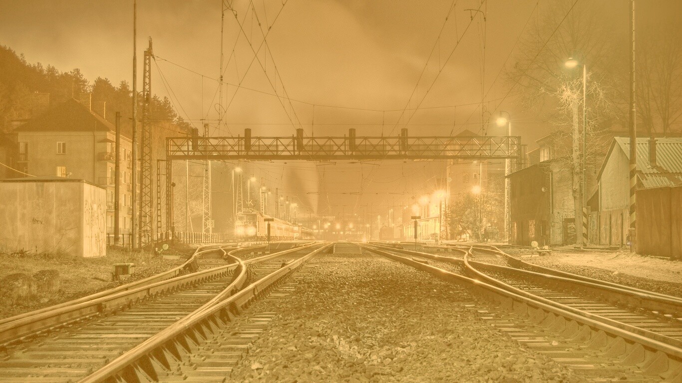 Железнодорожная станция обои